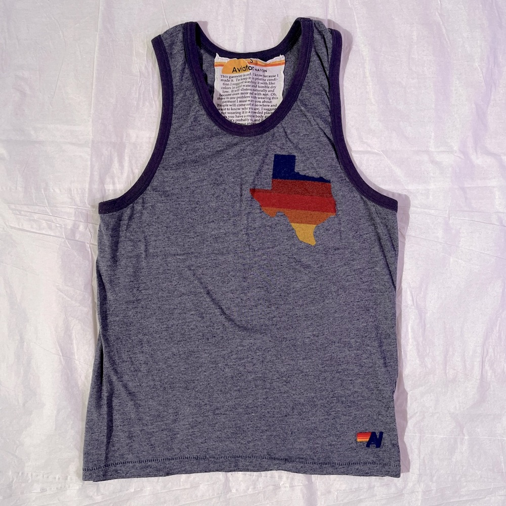 *Rare* Aviator Nation Austin City Limits 2016 Ringer Tank - Adult Small - Unisex